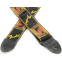 Ремінь гітарний FENDER STRAP 2" MONOGRAMMED BLACK/YELLOW/BROWN
