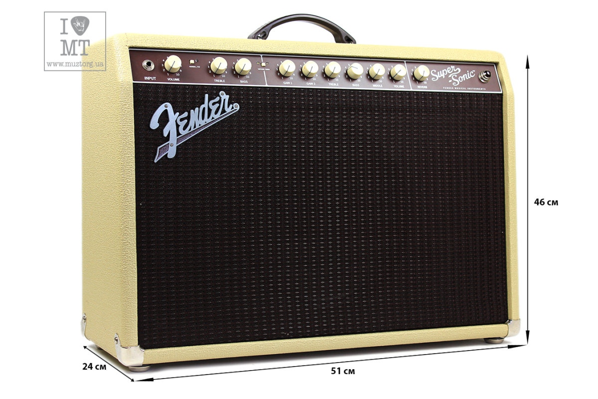 Гітарний комбопідсилювач FENDER SUPER-SONIC 22 BLONDE