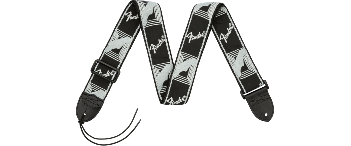 Ремень гитарный FENDER STRAP 2" MONOGRAMMED BLACK/LIGHT GREY/DARK GREY