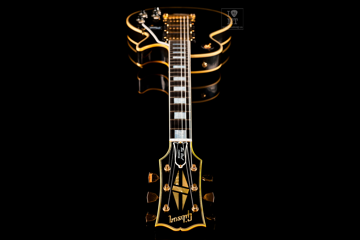 GIBSON '57 LES PAUL CUSTOM 3 PICKUP EBONY VOS GH Электрогитара
