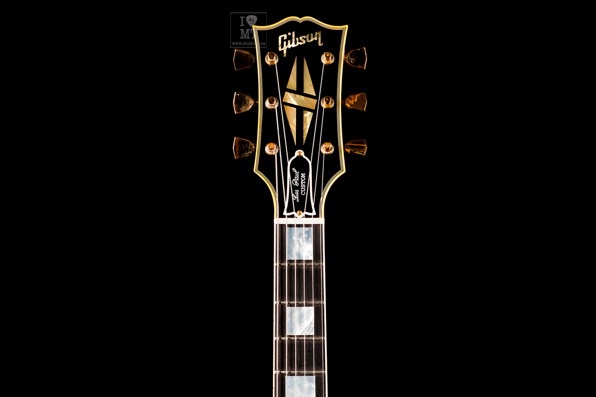 GIBSON '57 LES PAUL CUSTOM 3 PICKUP EBONY VOS GH Электрогитара