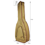 FENDER FAT-610 DREADNOUGHT GIG BAG TWEED Чехол для акустической гитары