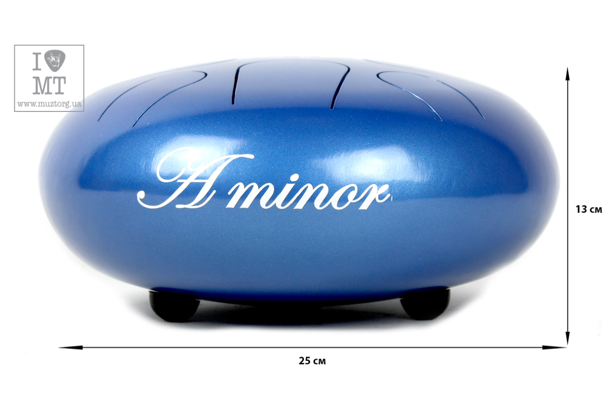 PALM PERCUSSION METAL TONGUE DRUM 8 LEAFS SPOT BLUE Глюкофон