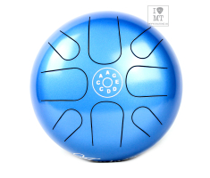 PALM PERCUSSION METAL TONGUE DRUM 8 LEAFS SPOT BLUE Глюкофон
