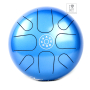 PALM PERCUSSION METAL TONGUE DRUM 8 LEAFS SPOT BLUE Глюкофон