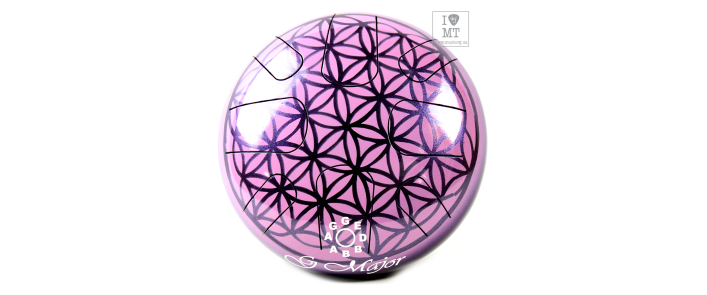 PALM PERCUSSION METAL TONGUE DRUM 8 LEAFS MAROON Глюкофон