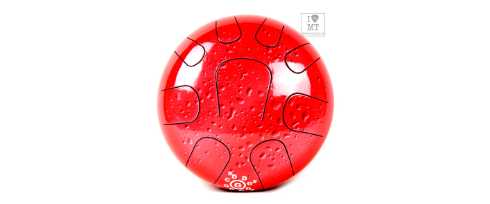 PALM PERCUSSION METAL TONGUE DRUM 9 LEAFS RED SPLASH Глюкофон