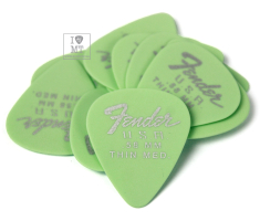 Набір медіаторів FENDER 351 DURA-TONE .58 12-PACK, SURF GREEN
