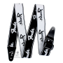 Ремінь гітарний FENDER STRAP 2" WEIGHLESS RUNNING LOGO BLACK/WHITE