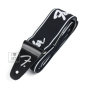 Ремінь гітарний FENDER STRAP 2" WEIGHLESS RUNNING LOGO BLACK/WHITE