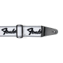 FENDER STRAP 2" WEIGHLESS RUNNING LOGO STRAP WHITE/BLACK Ремень гитарный