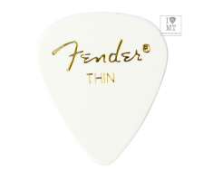 FENDER 351 WHITE PICK 1 GROSS THIN Медиатор