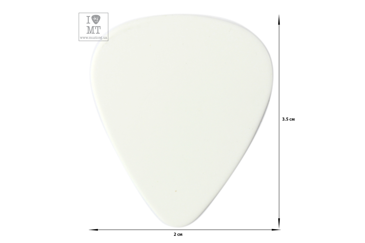 FENDER 351 WHITE PICK 1 GROSS THIN Медиатор