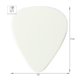 FENDER 351 WHITE PICK 1 GROSS THIN Медиатор