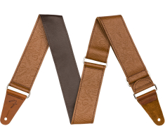 Ремінь гітарний FENDER STRAP 2" TOOLED LEATHER BROWN