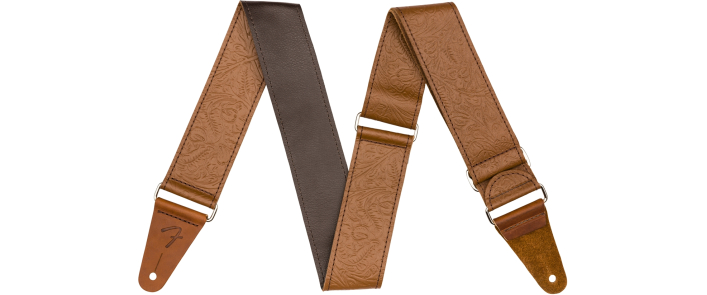 Ремінь гітарний FENDER STRAP 2" TOOLED LEATHER BROWN