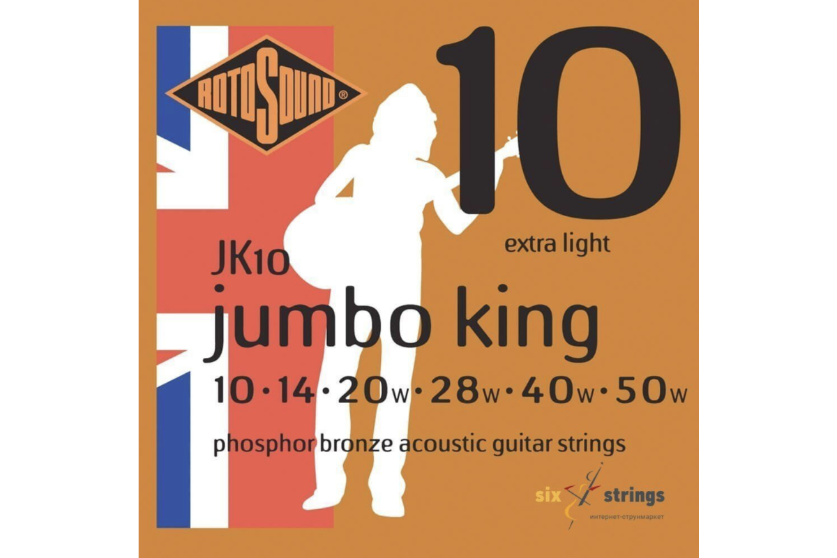 Струни для акустичних гітар Rotosound JK10