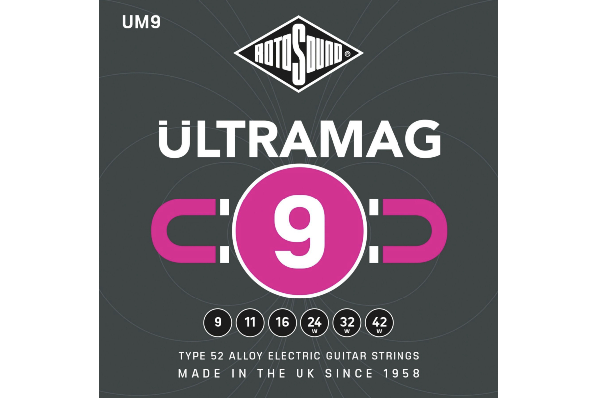 Струни для електрогітар Rotosound UM9