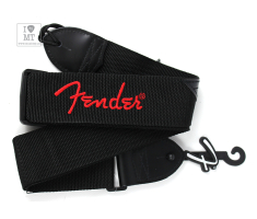 Ремінь гітарний FENDER STRAP 2" BLACK RED LOGO