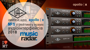 Universal Audio Apollo X №1 в рейтинге аудиоинтерфейсов 2018..