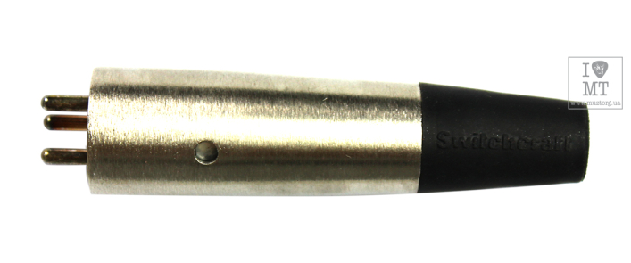 Коннектор XLR 3-pin male (папа) SWITCHCRAFT AA3M