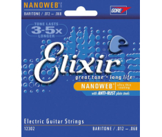 Струни для електрогітар ELIXIR NANOWEB BARITONE