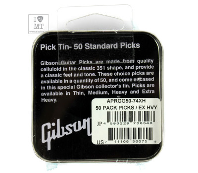 Купить GIBSON 50 PACK PICKS X HEAVY Набор медиаторов онлайн