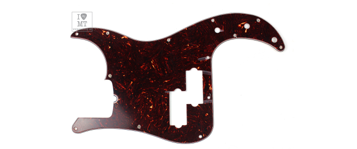 Пикгард FENDER PICKGUARD FOR PRECISION BASS 13 HOLE 4 PLY TORTOISE SHELL