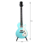 EPIPHONE LES PAUL SL PACIFIC BLUE Електрогітара