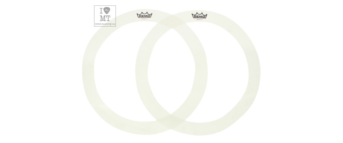 REMO Rem-O Ring, 14" Dia, 1.5" Width (2 Pcs), 10-Mil Hazy Film Демпферные кольца