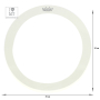 REMO Rem-O Ring, 14" Dia, 1.5" Width (2 Pcs), 10-Mil Hazy Film Демпферные кольца