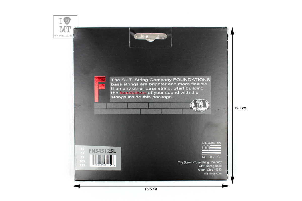 Струни для бас-гітар SIT STRINGS FN545125L