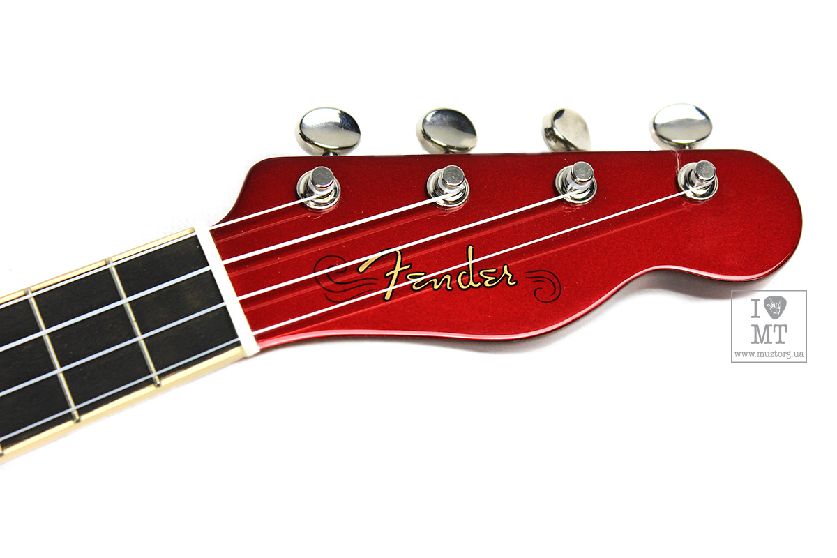 FENDER UKULELE ZUMA CONCERT CANDY APPLE RED Укулеле