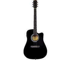 SQUIER by FENDER SA-105CE BLACK Гітара електроакустична