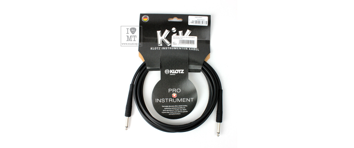 Кабель инструментальный KLOTZ KIK INSTRUMENT CABLE BLACK 3 M