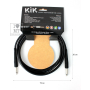 Кабель инструментальный KLOTZ KIK INSTRUMENT CABLE BLACK 3 M