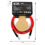Кабель инструментальный KLOTZ KIK INSTRUMENT CABLE RED 3 M