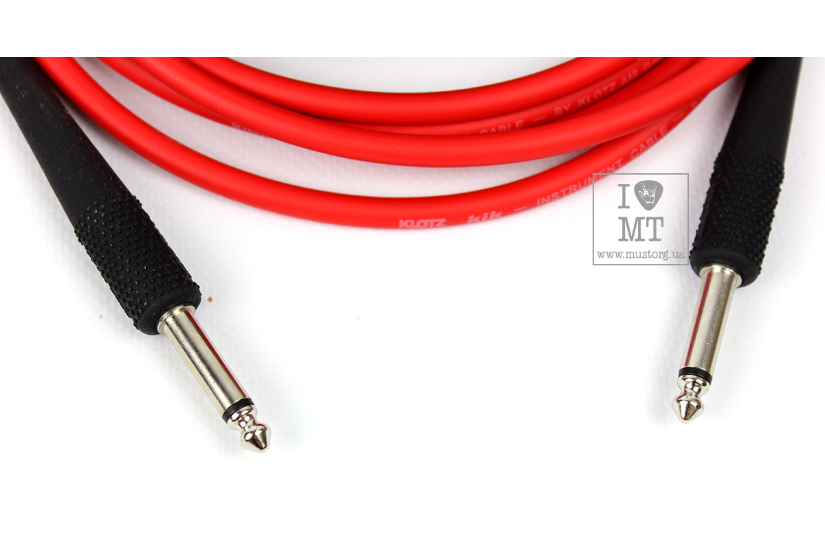 Кабель инструментальный KLOTZ KIK INSTRUMENT CABLE RED 3 M