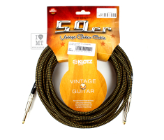 Кабель инструментальный KLOTZ 59 VINTAGE PRO GUITAR CABLE 6 M