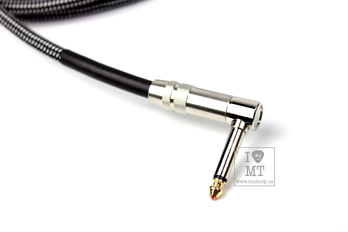 Кабель инструментальный KLOTZ 59 VINTAGE PRO GUITAR CABLE ANGLED 4.5 M