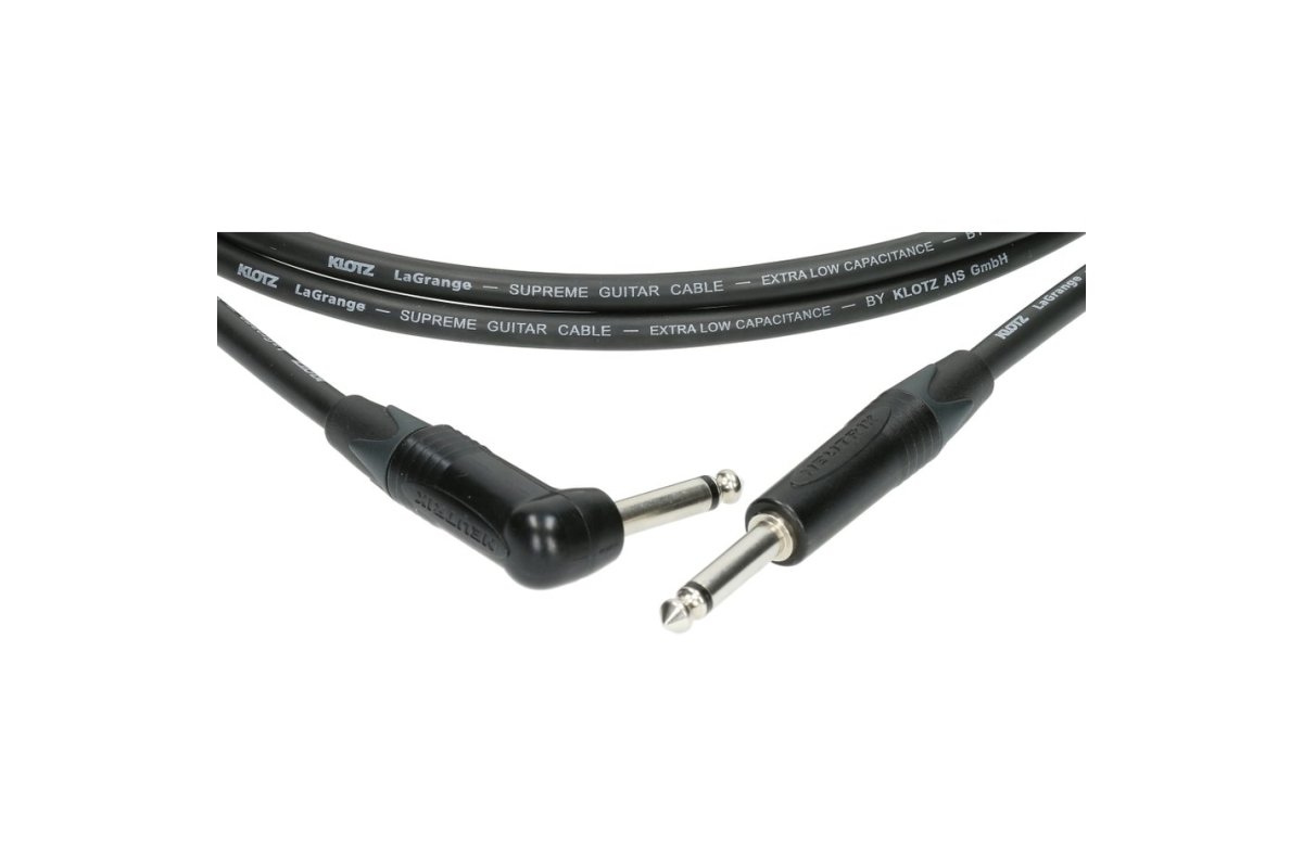 Кабель инструментальный KLOTZ LAGRANGE INSTRUMENT CABLE BLACK ANGLED 3 M