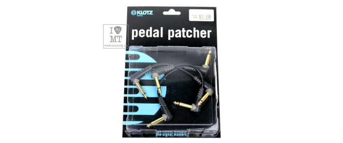 Кабель инструментальный KLOTZ ENTRY LEVEL PEDAL PATCHER 15 CM ANGLED