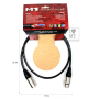 Кабель микрофонный KLOTZ M1 PRIME MICROPHONE CABLE 1 M