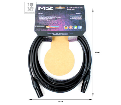 Купить KLOTZ M2 SUPERIOR MICROPHONE CABLE 5 M Кабель микрофонный онлайн