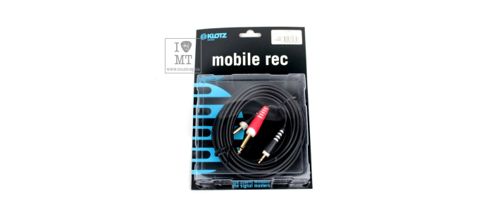 Кабель коммутационный KLOTZ AY5 Y-CABLE STEREO MINI JACK - 2xJACK MONO BLACK 6 M