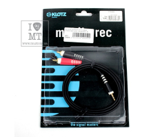 Кабель коммутационный KLOTZ AY7 Y-CABLE STEREO MINI JACK - RCA BLACK 1 M