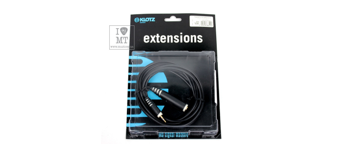Кабель коммутационный KLOTZ AS-EX3 EXTENSION CABLE BLACK 3 M