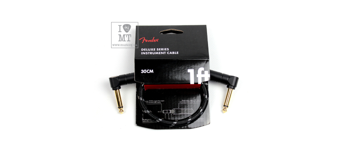 FENDER CABLE DELUXE SERIES 1' BLACK TWEED Кабель інструментальний