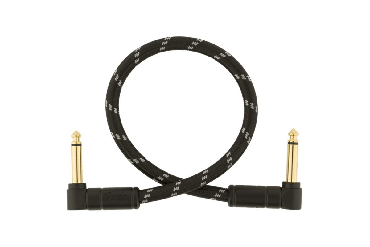 FENDER CABLE DELUXE SERIES 1' BLACK TWEED Кабель інструментальний