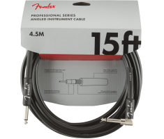 Кабель інструментальний FENDER CABLE PROFESSIONAL SERIES ANGLED 15' BLACK